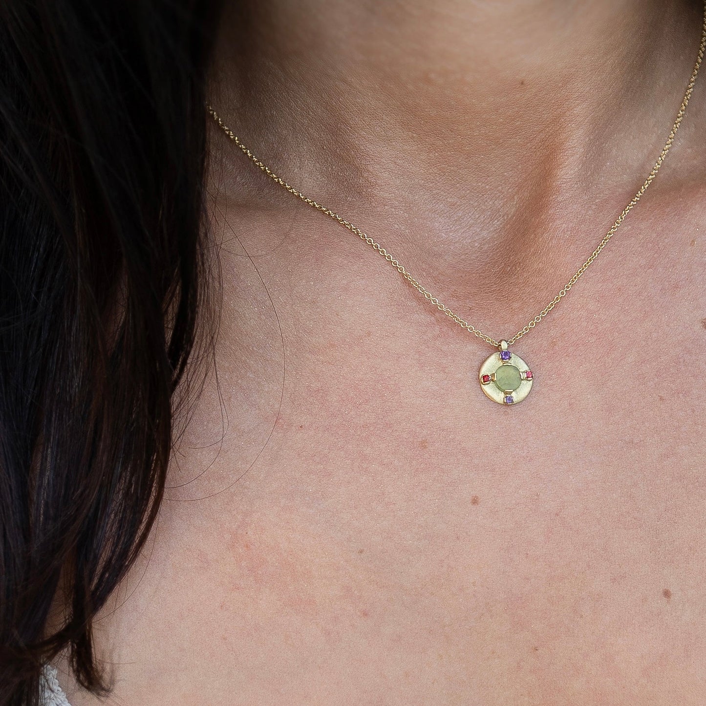 Azita shield pendant