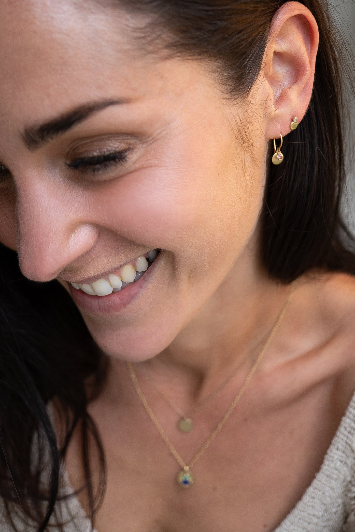 Peach Sapphire Parisa Earrings