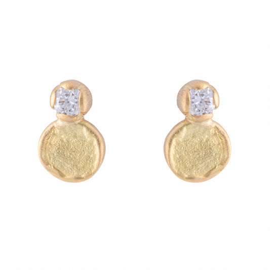 Esme Diamond Disc Studs