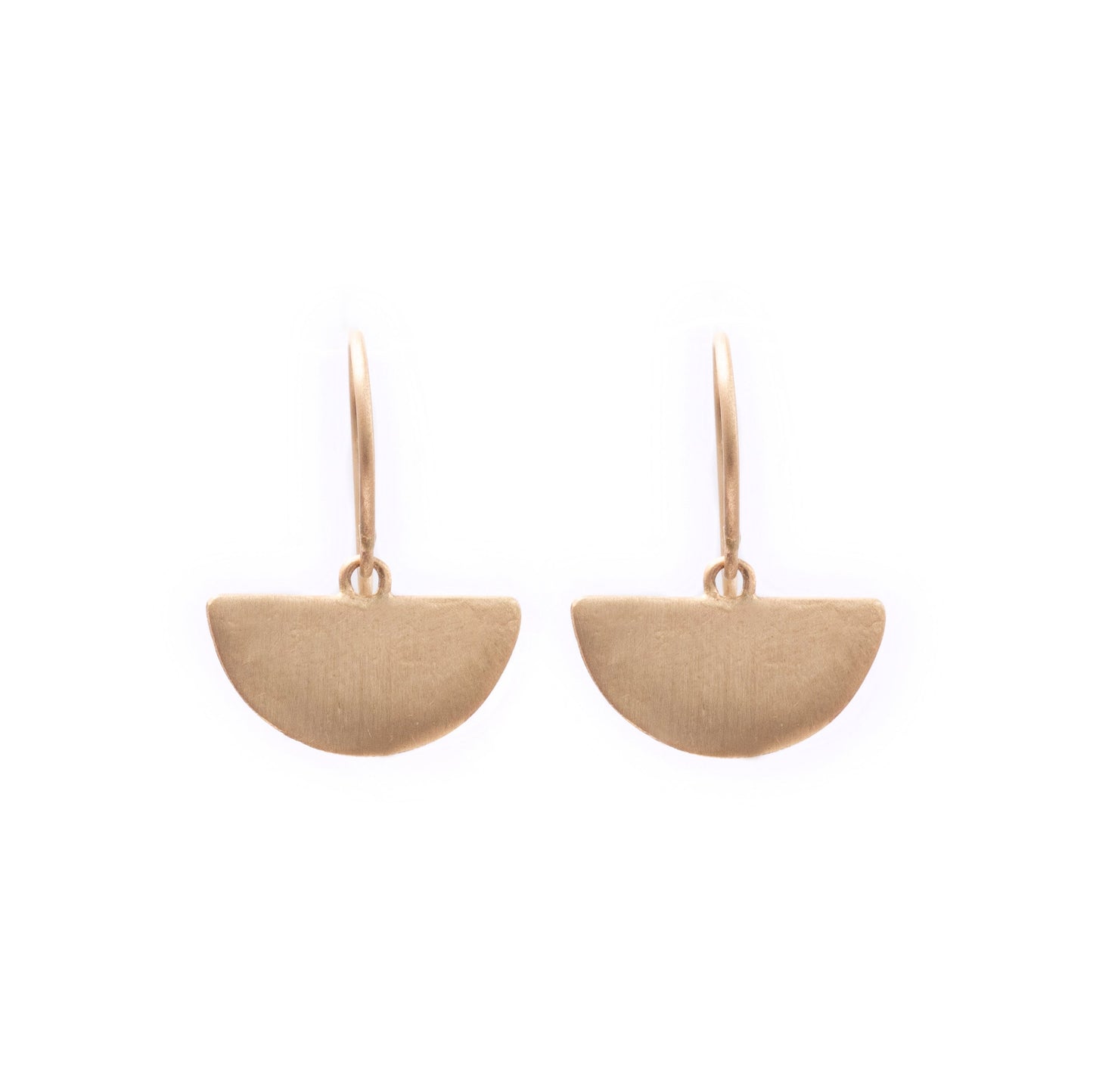 9 carat half moon earrings
