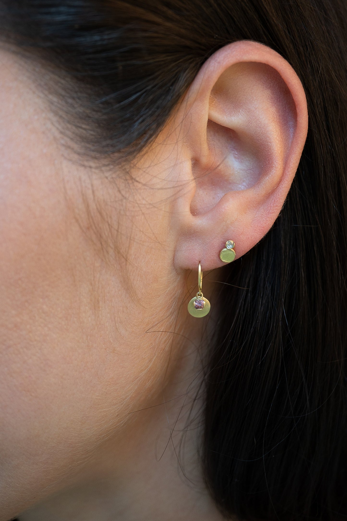Peach Sapphire Parisa Earrings